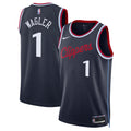 LA Clippers Replica Icon Swingman Jersey - Navy - Keaton Wagler - Unisex