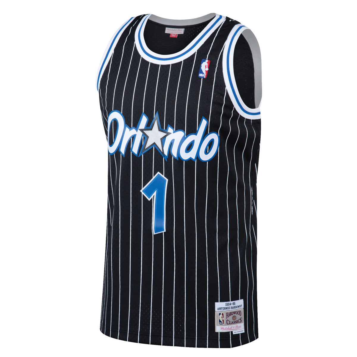 Men's Penny Hardaway Black Orlando Magic 1994-95 Hardwood Classics Swingman Jersey
