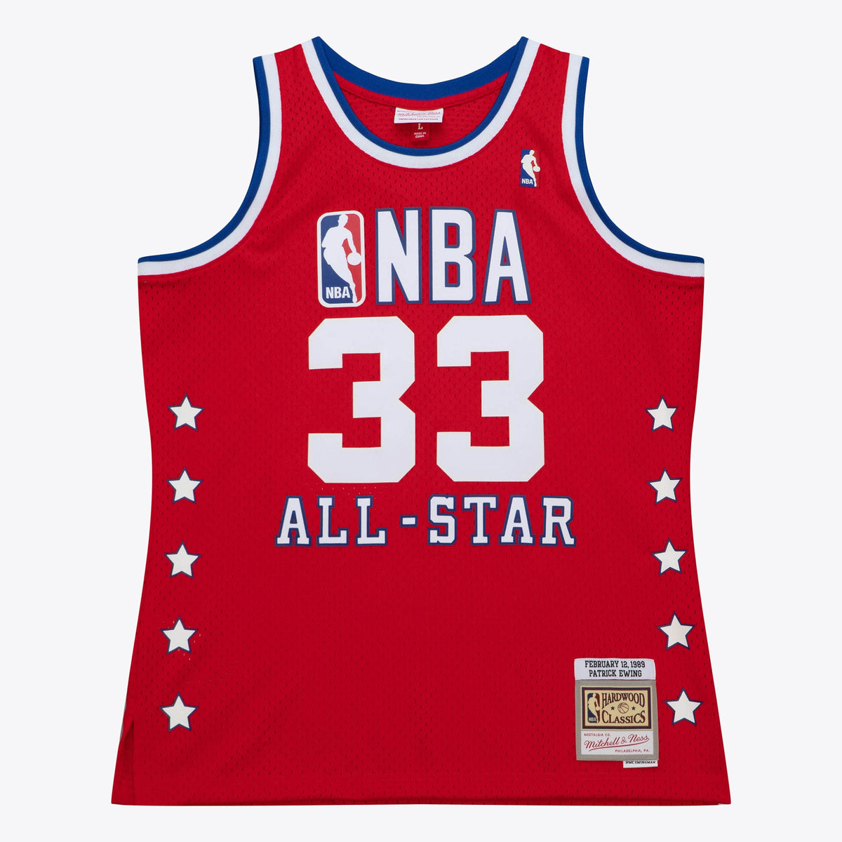 NBA Patrick Ewing 1989 All-Star Swingman Authentic Jersey - Scarlet