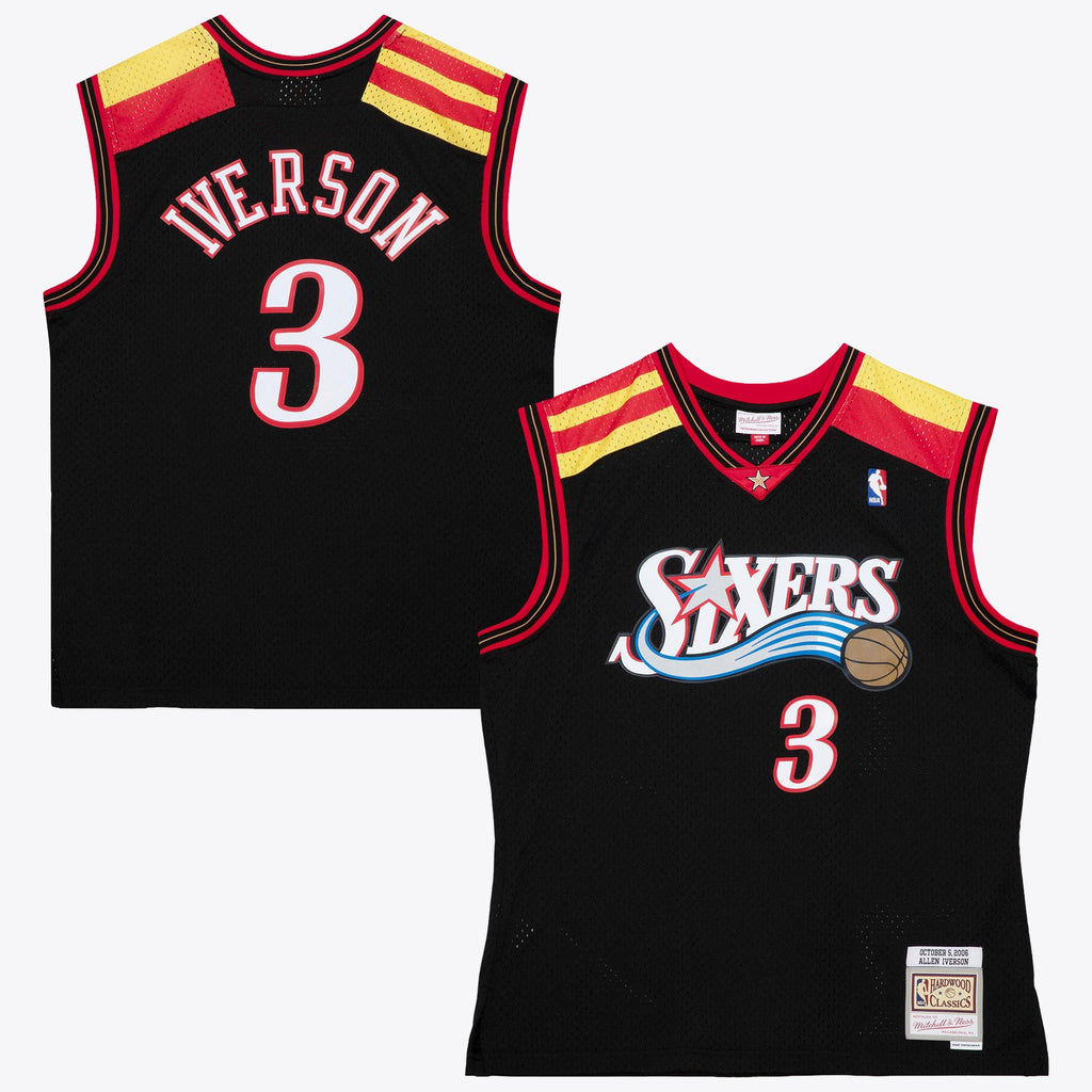 Philadelphia 76ers Allen Iverson 2006 Alternate Spain Authentic Jersey - Black