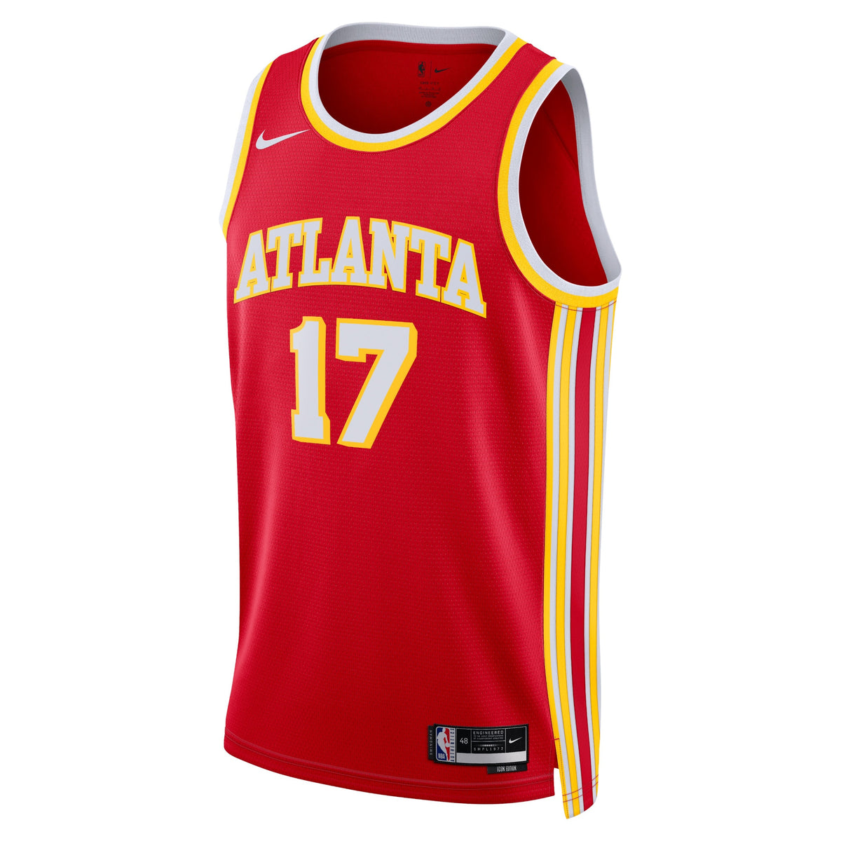 Atlanta Hawks Icon Edition Swingman Jersey - Red - Onyeka Okongwu - Unisex