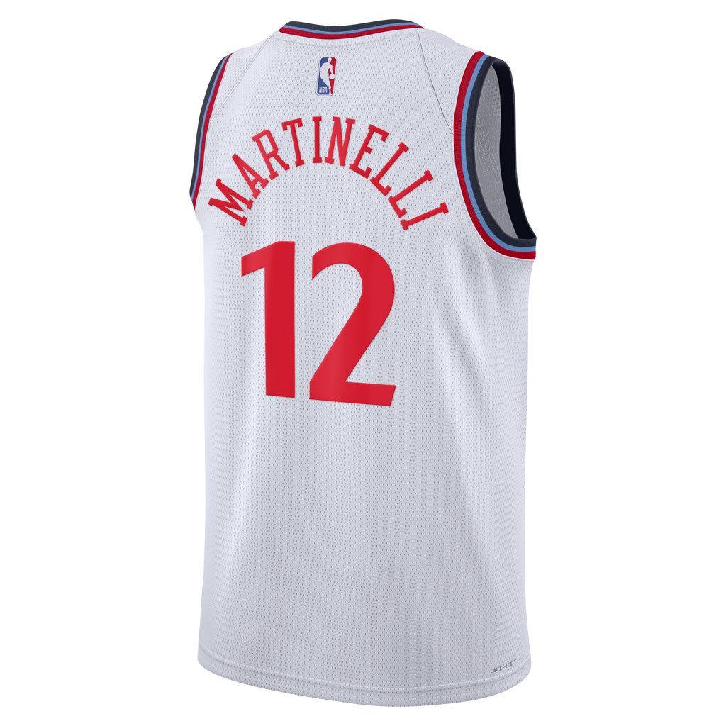 Los Angeles Clippers Replica Association Edition Swingman Jersey - White - Nick Martinelli - Unisex