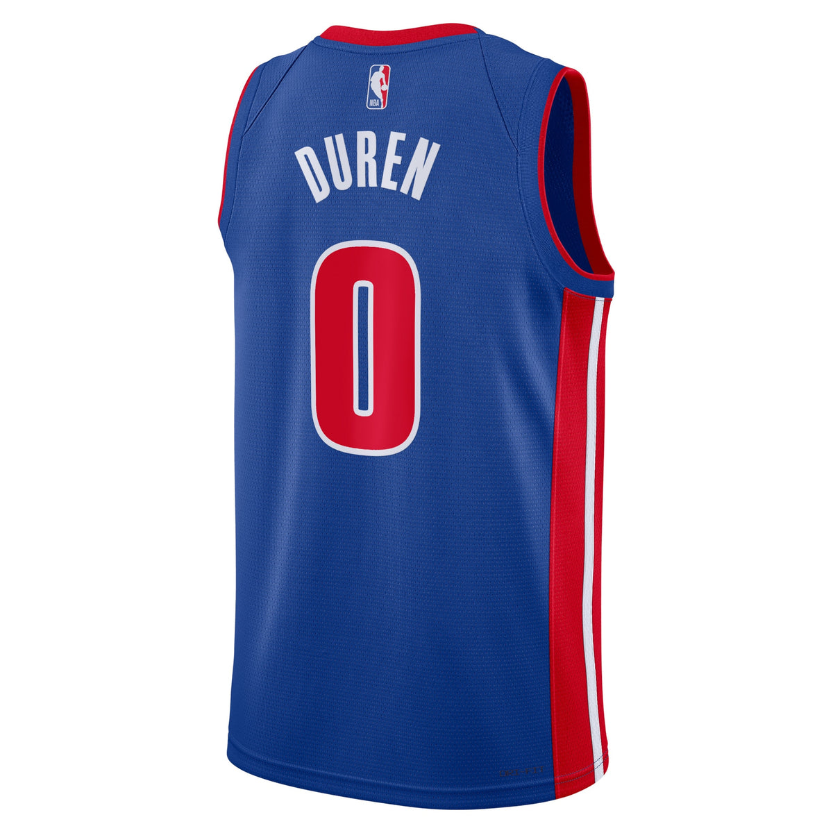 Detroit Pistons Icon Edition Swingman Jersey - Blue - Jalen Duren - Unisex
