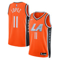 LA Clippers 2025/26 City Edition Swingman Jersey - Orange - Brook Lopez - Unisex