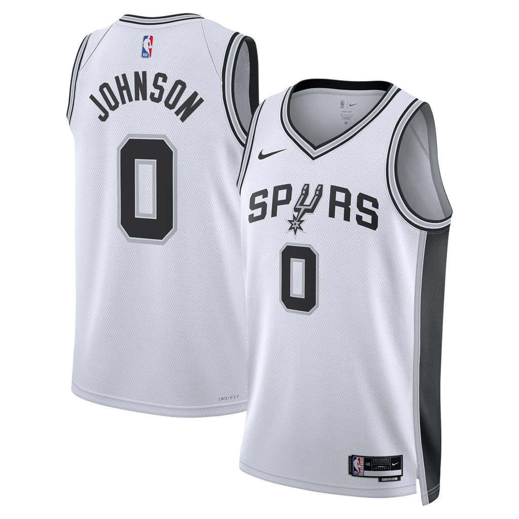 San Antonio Spurs Association Edition Swingman Jersey - White - Keldon Johnson - Unisex