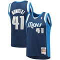 Men's Dirk Nowitzki Navy Dallas Mavericks 2011/12 Hardwood Classics Swingman Jersey