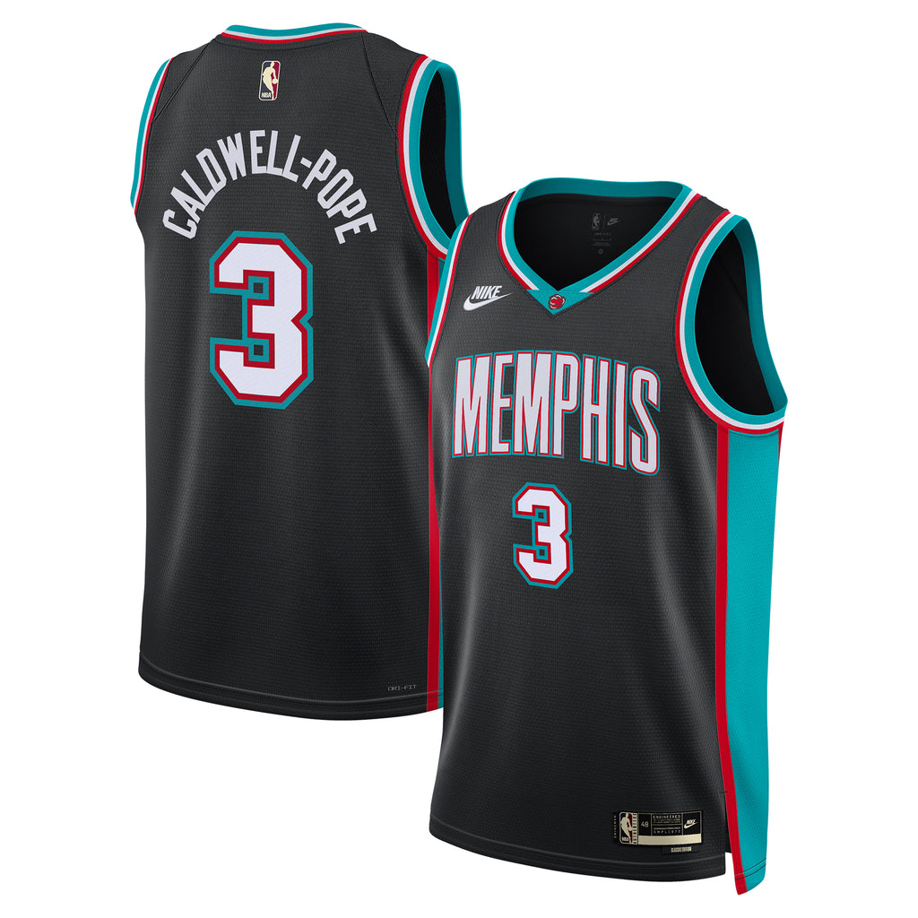 Memphis Grizzlies Classic Edition Jersey - Black - Kentavious Caldwell-Pope - Unisex