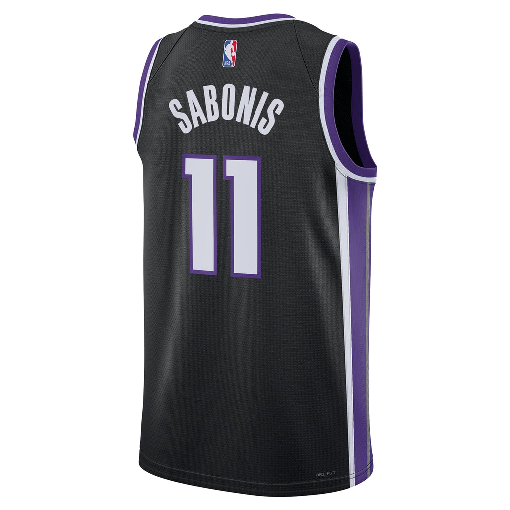 Sacramento Kings Icon Edition Swingman Jersey - Black - Domantas Sabonis - Unisex
