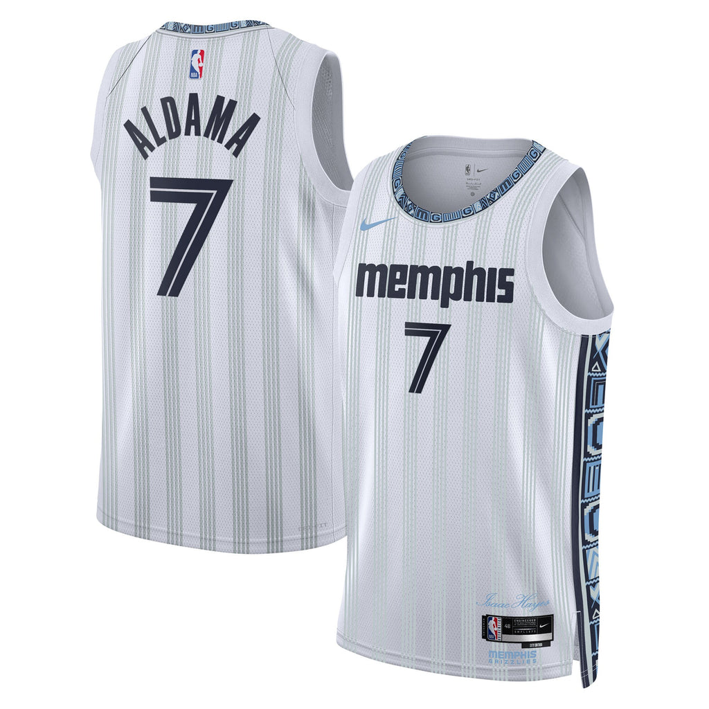 Memphis Grizzlies 2025/26 City Edition Swingman Jersey - Gray - Santi Aldama - Unisex