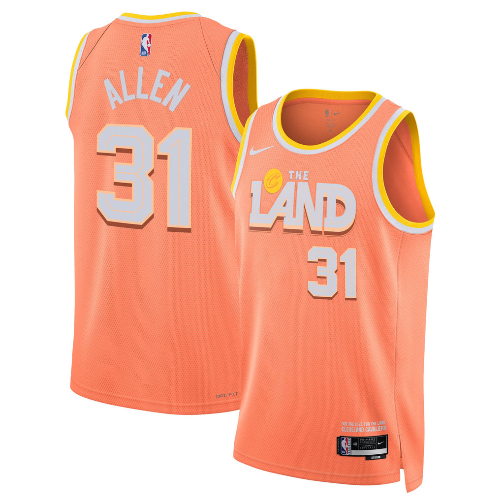 Cleveland Cavaliers 2025/26 City Edition Swingman Jersey - Orange - Jarrett Allen - Unisex