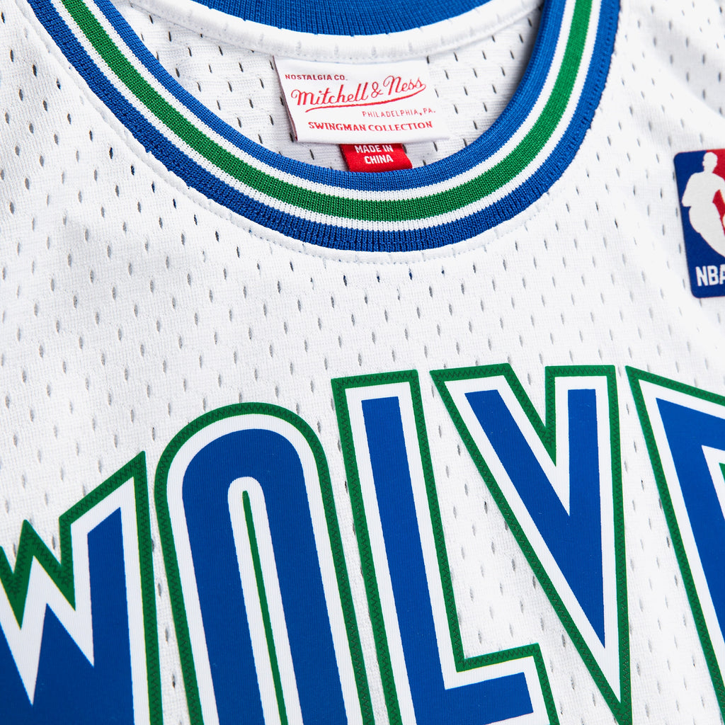 Minnesota Timberwolves Kevin Garnett 1995 Swingman Authentic Jersey - White