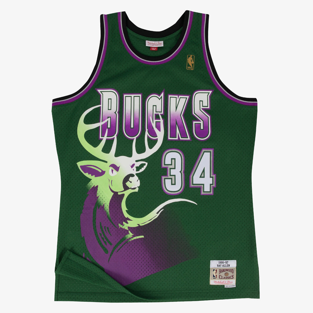 Milwaukee Bucks Swingman Jersey Alternate Ray Allen 1996-97