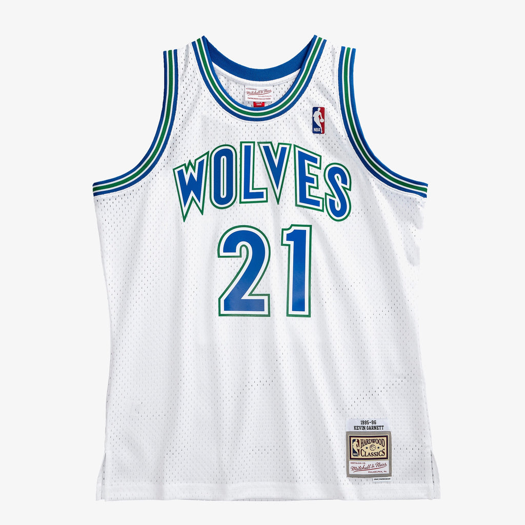 Minnesota Timberwolves Kevin Garnett 1995 Swingman Authentic Jersey - White