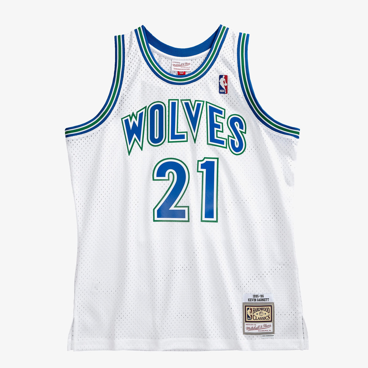 Minnesota Timberwolves Kevin Garnett 1995 Swingman Authentic Jersey - White