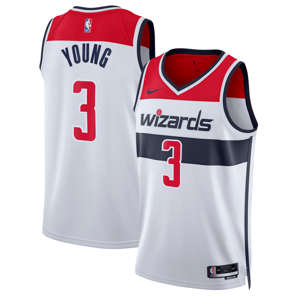 Washington Wizards Association Edition Swingman Jersey - White - Trae Young - Unisex