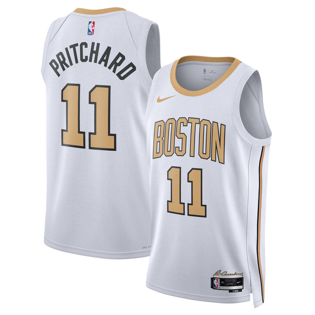 Boston Celtics 2025/26 City Edition Swingman Jersey - White - Payton Pritchard - Unisex