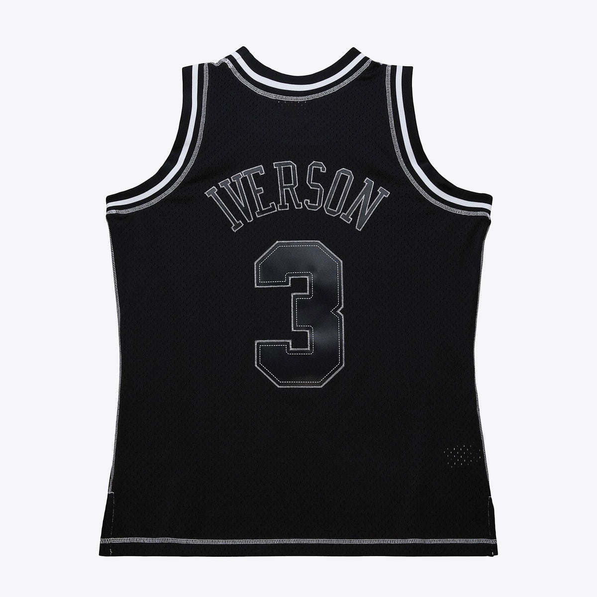 Philadelphia 76ers Allen Iverson 1996 Contrast 2K Swingman Jersey - Black