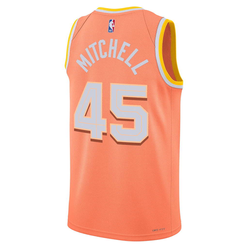 Cleveland Cavaliers 2025/26 City Edition Swingman Jersey - Orange - Donovan Mitchell - Unisex