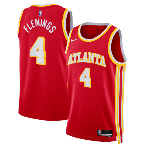 Atlanta Hawks Icon Swingman Jersey - Red - Kingston Flemings - Unisex