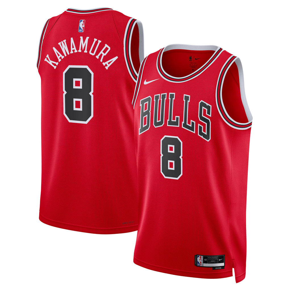 Chicago Bulls Icon Edition Swingman Jersey - Red - Yuki Kawamura - Unisex