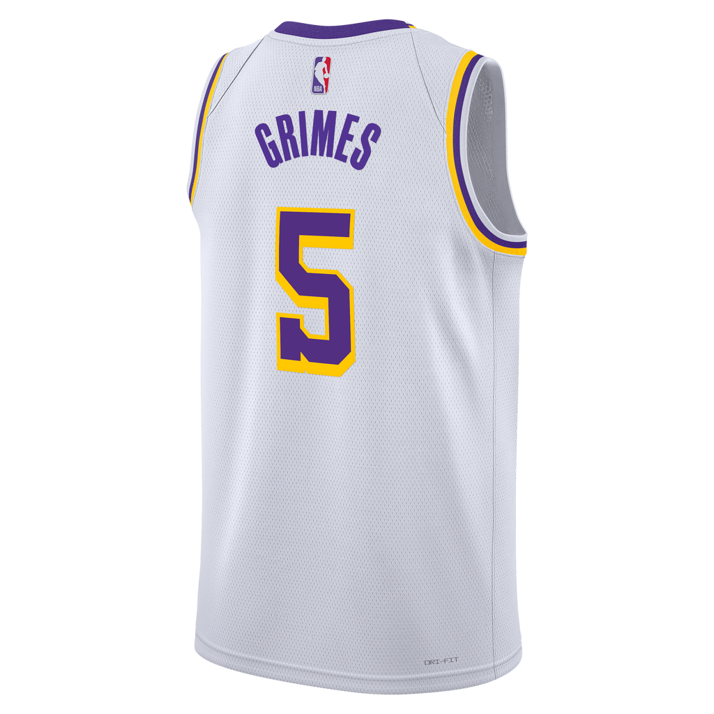 Los Angeles Lakers Association Edition Edition Swingman Jersey - White - Quentin Grimes - Unisex