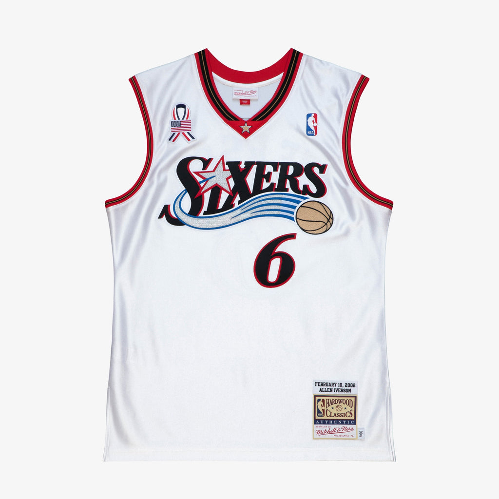 Philadelphia 76ers Allen Iverson 2002 All-Star East Authentic Jersey - White