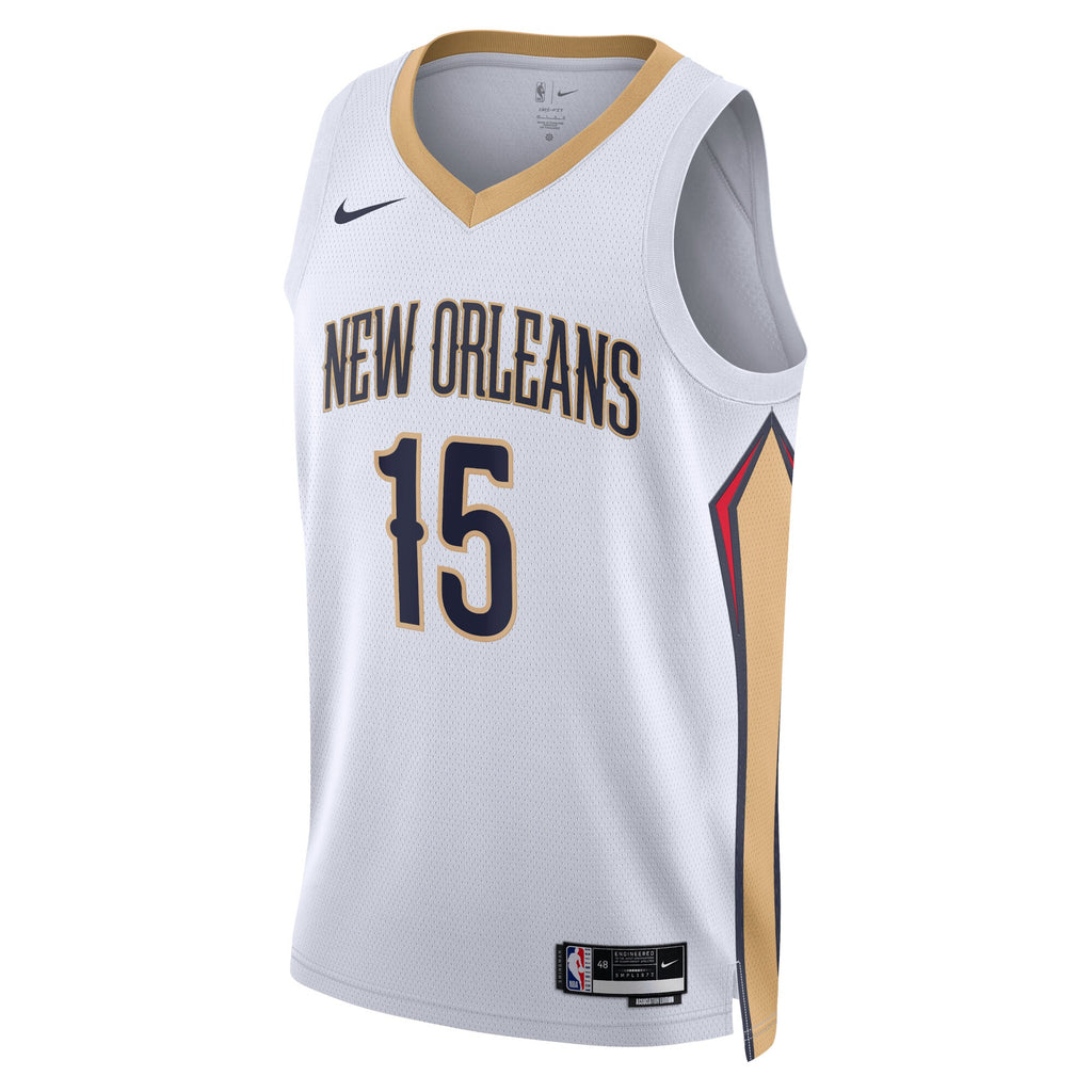 New Orleans Pelicans Association Edition Swingman Jersey - White - Jose Alvarado - Unisex