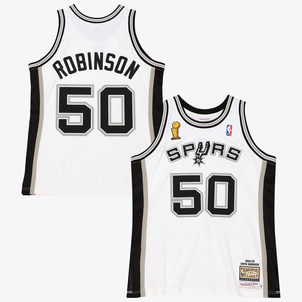 San Antonio Spurs David Robinson 2002 Home Finals Authentic Jersey - White