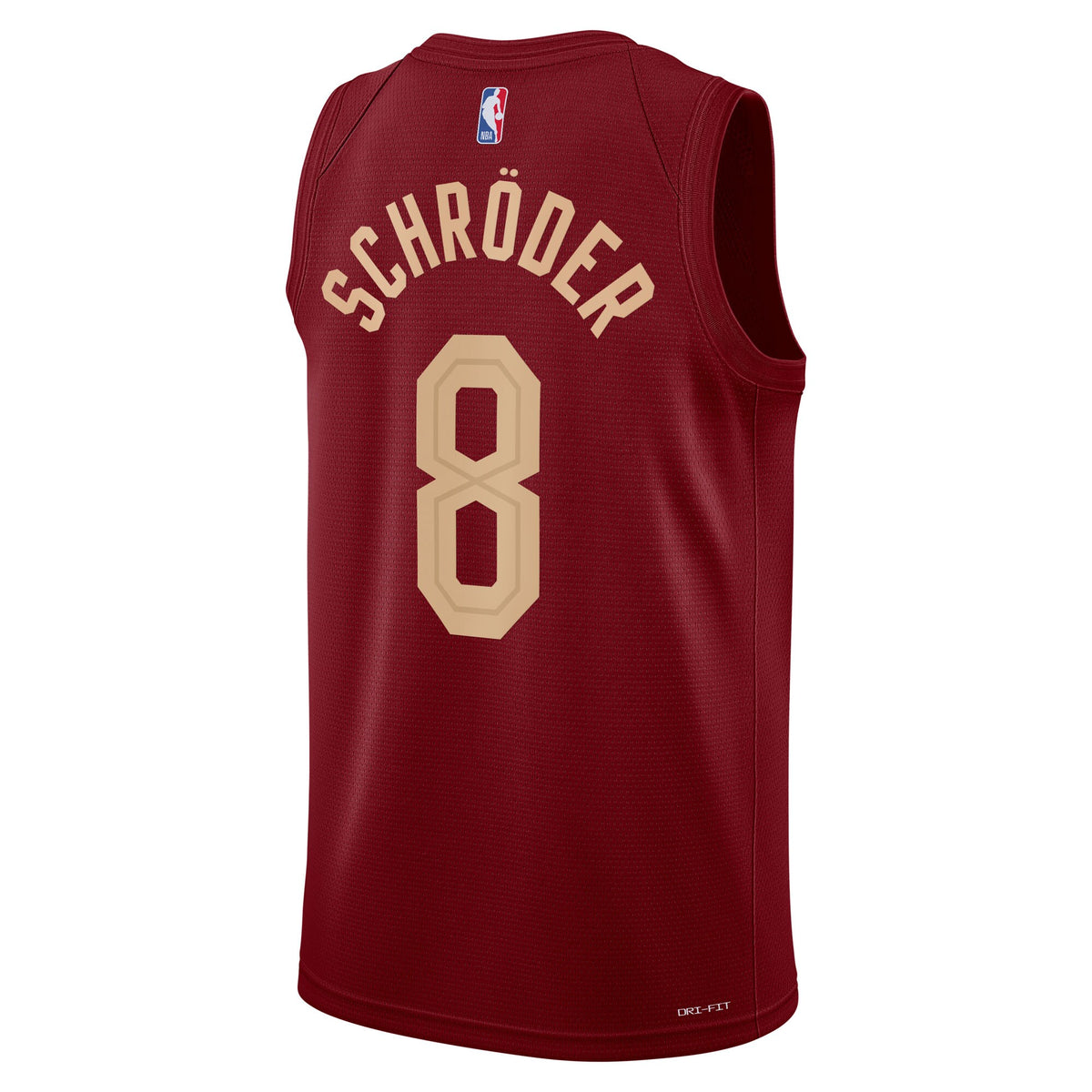 Cleveland Cavaliers Icon Edition Swingman Jersey - Wine - Dennis Schröder - Unisex