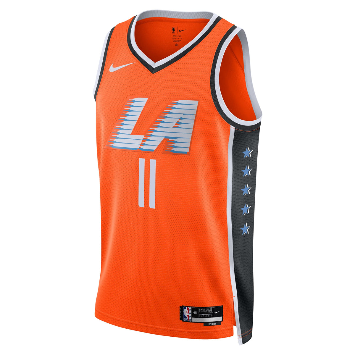 LA Clippers 2025/26 City Edition Swingman Jersey - Orange - Brook Lopez - Unisex