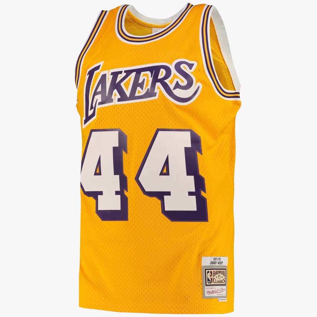 Los Angeles Lakers Jerry West Road Swingman Jersey - Light Gold - Mens