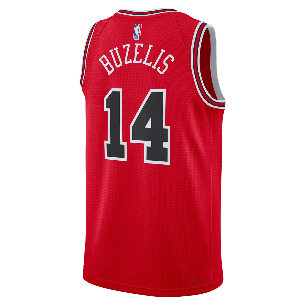 Chicago Bulls Icon Swingman Jersey - Red - Matas Buzelis - Unisex