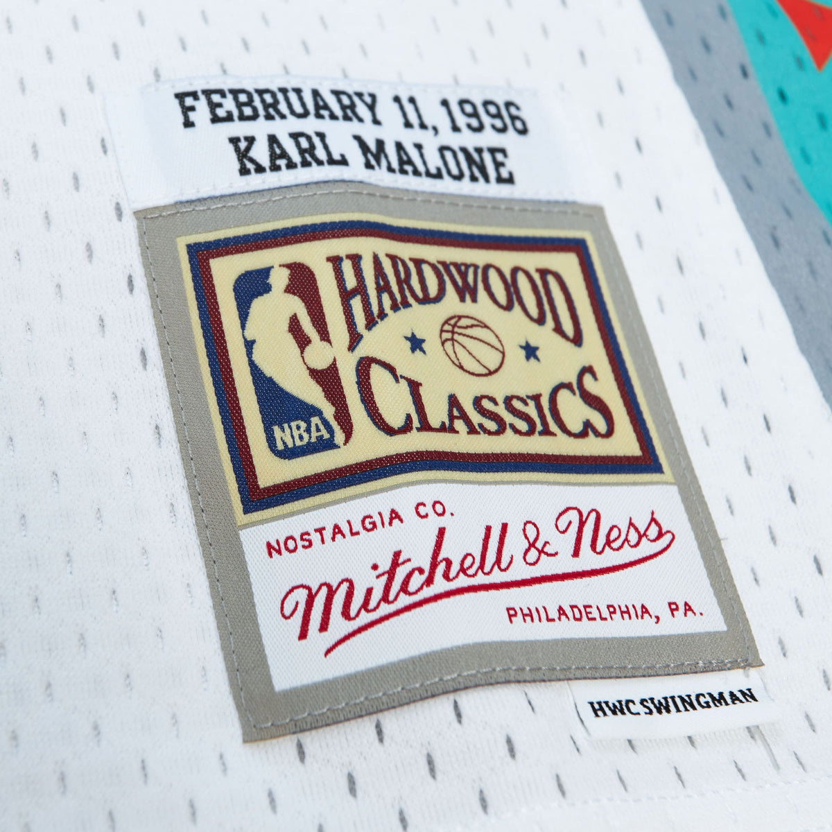 NBA Karl Malone 1996 All-Star Swingman Authentic Jersey - White