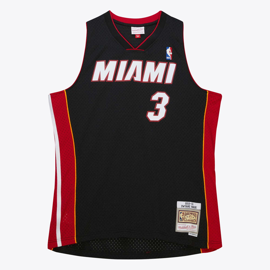 Miami Heat NBA Dwyane Wade 2012 Road Hardwood Classics Swingman Jersey