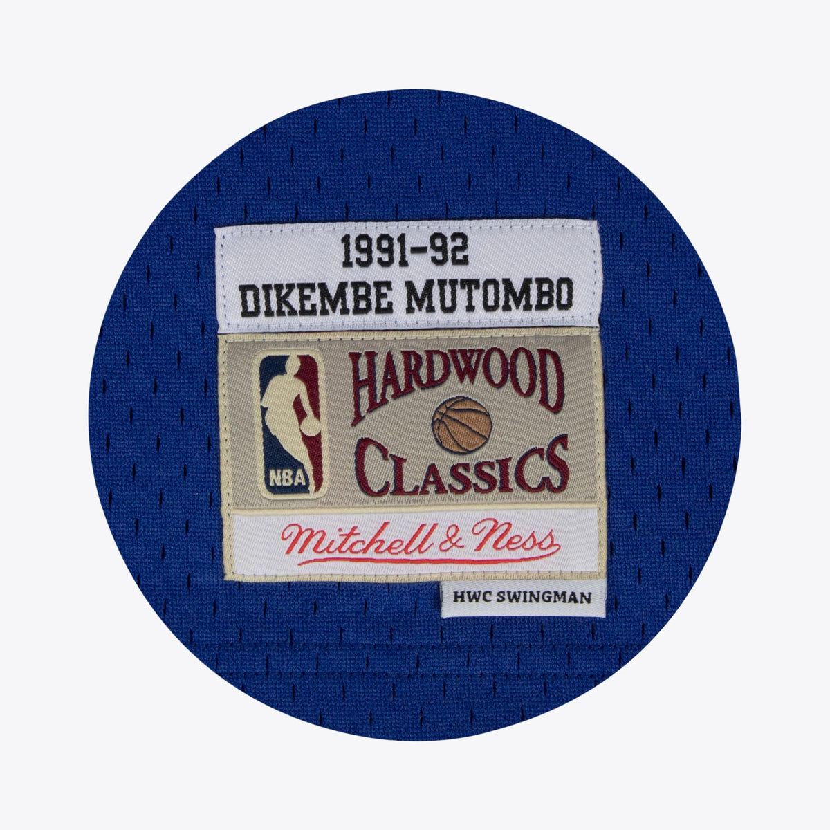 Denver Nuggets Dikembe Mutombo 1991 Hardwood Classics Home Swingman Jersey - White - Mens