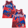 Philadelphia 76ers Allen Iverson 1996 Hyper Hoops Swingman Jersey - Scarlet
