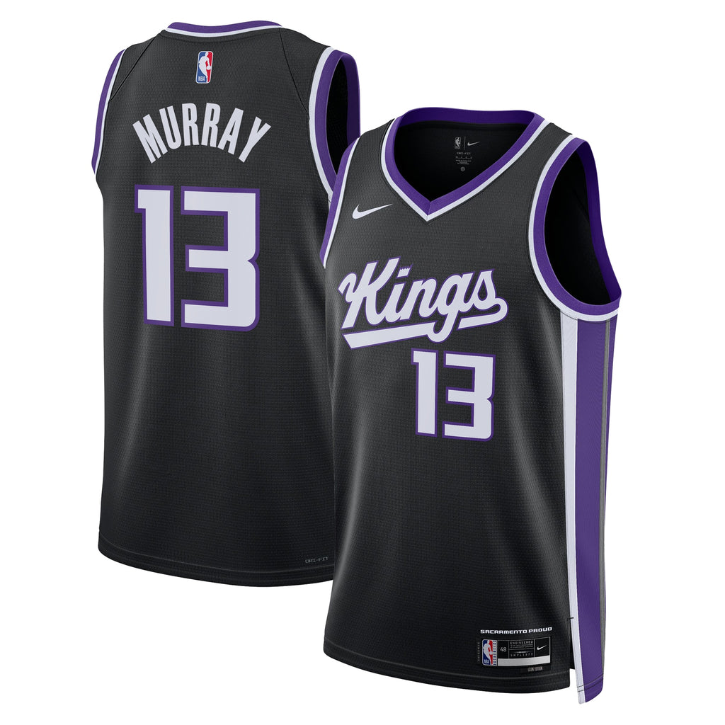 Sacramento Kings Icon Edition Swingman Jersey - Black - Keegan Murray - Unisex