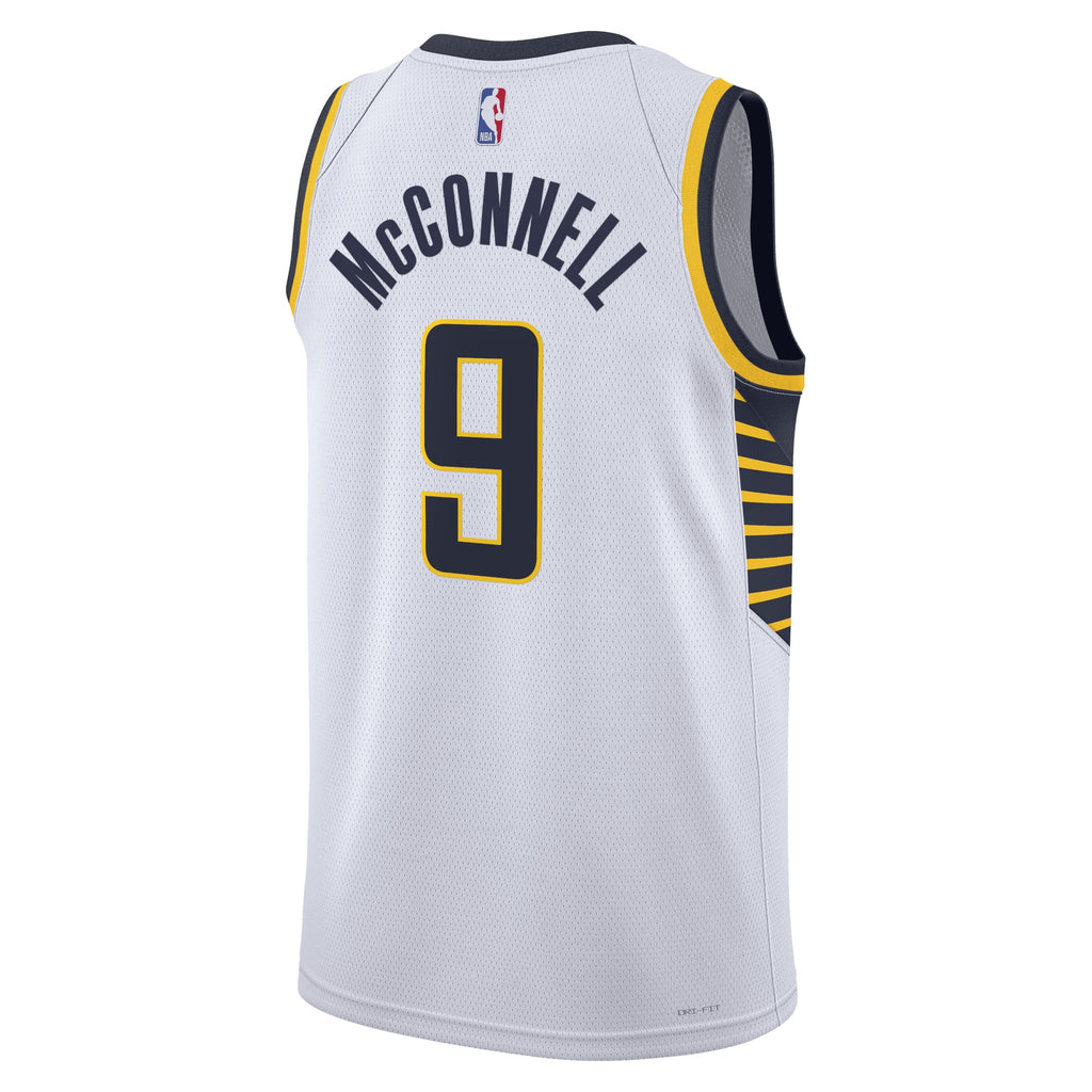 Indiana Pacers Association Edition Swingman Jersey - White - T.J. McConnell - Unisex