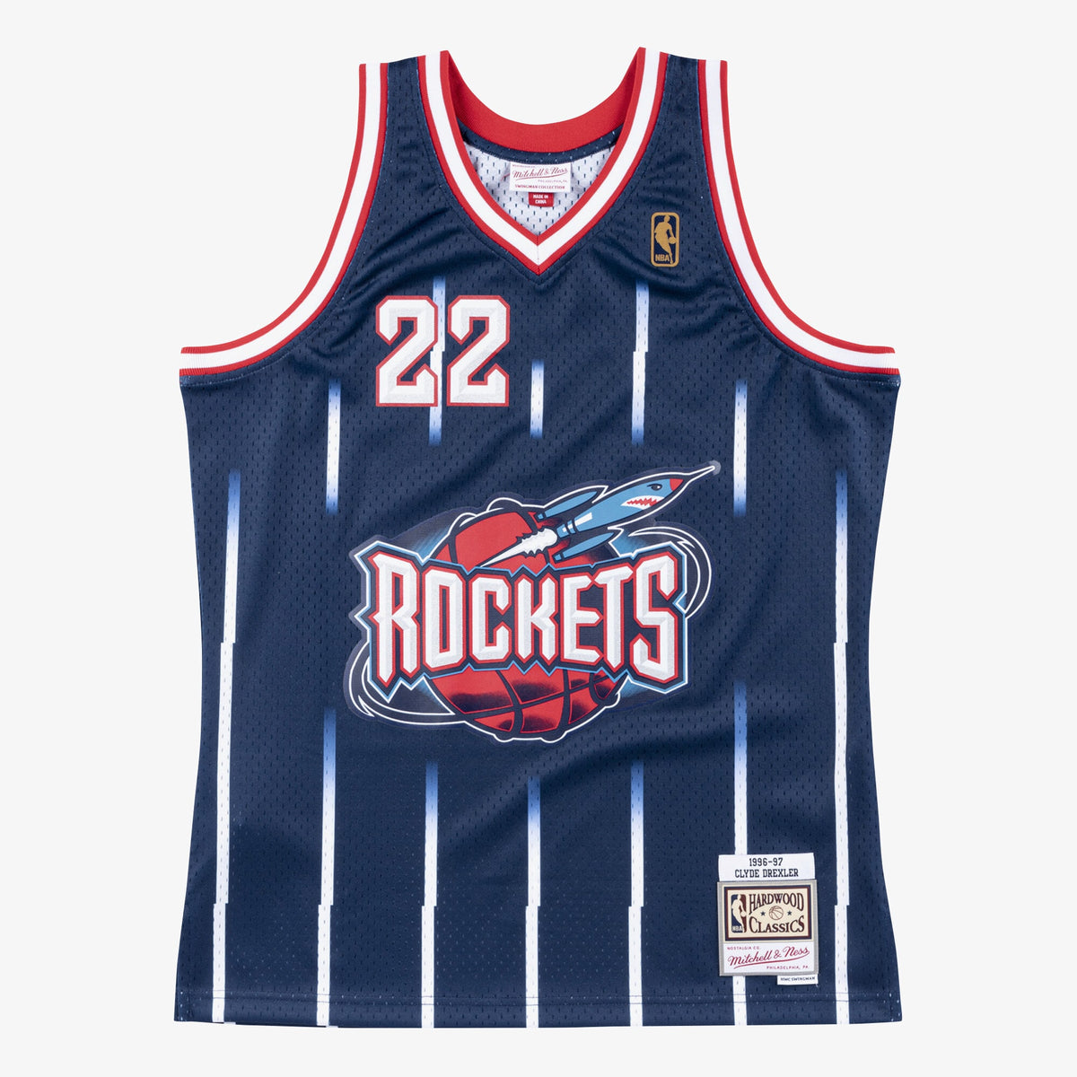 Houston Rockets Swingman Jersey Road Clyde Drexler 1996-97