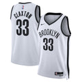 Brooklyn Nets Association Edition Swingman Jersey - White - Nic Claxton - Unisex