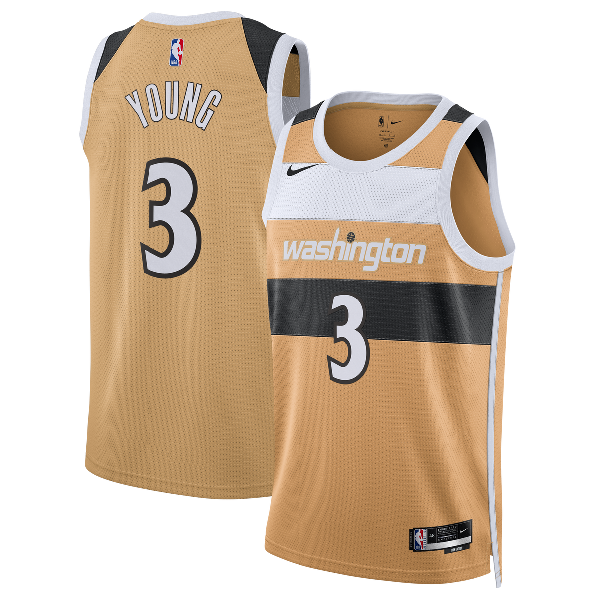 Washington Wizards 2025/26 City Edition Swingman Jersey - Tan - Trae Young - Unisex