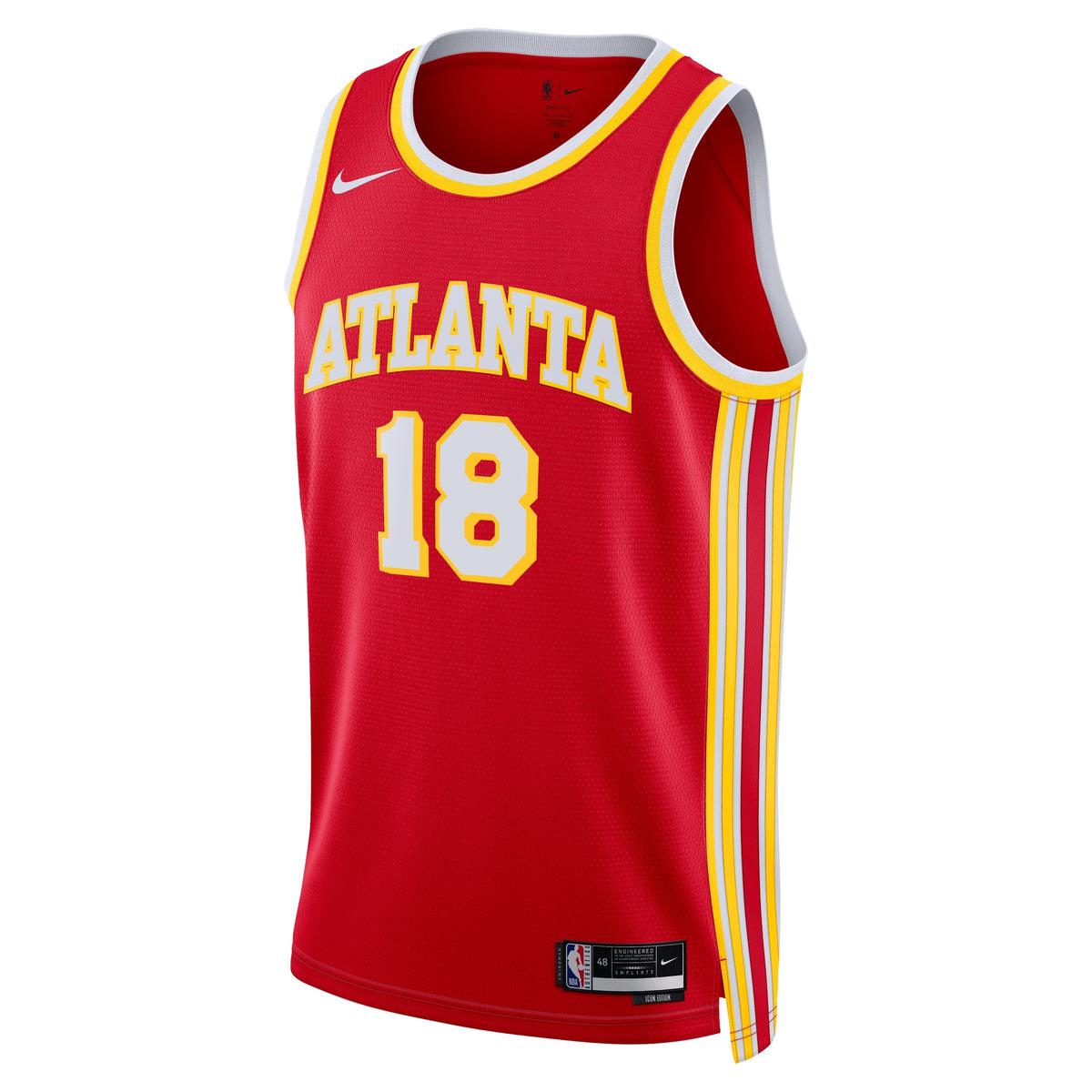 Atlanta Hawks Icon Edition Swingman Jersey - Red - Mouhamed Gueye - Unisex