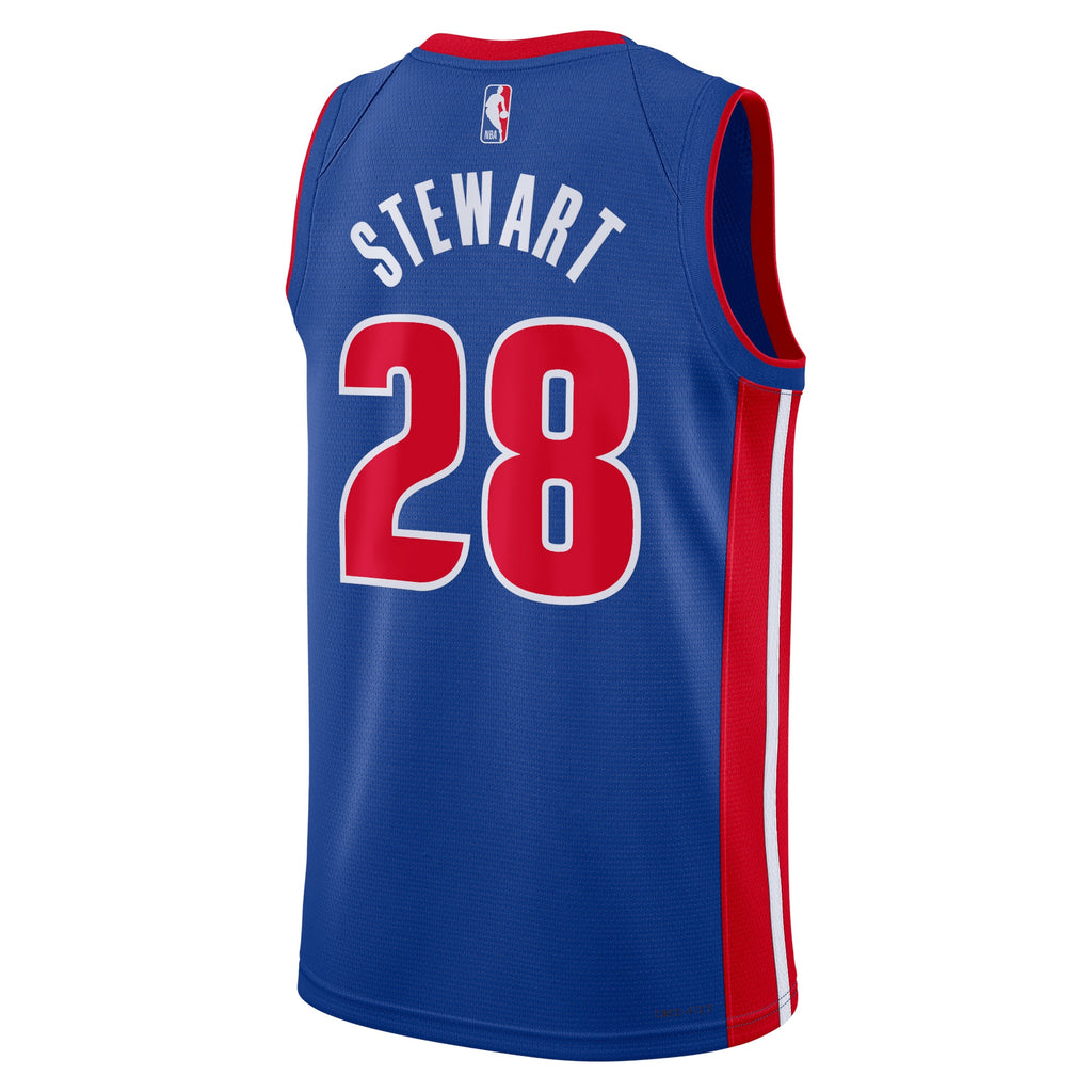 Detroit Pistons Icon Edition Swingman Jersey - Blue - Isaiah Stewart - Unisex