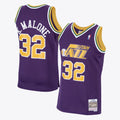 Utah Jazz Karl Malone 1991 Hardwood Classics Road Swingman Jersey - Purple - Mens