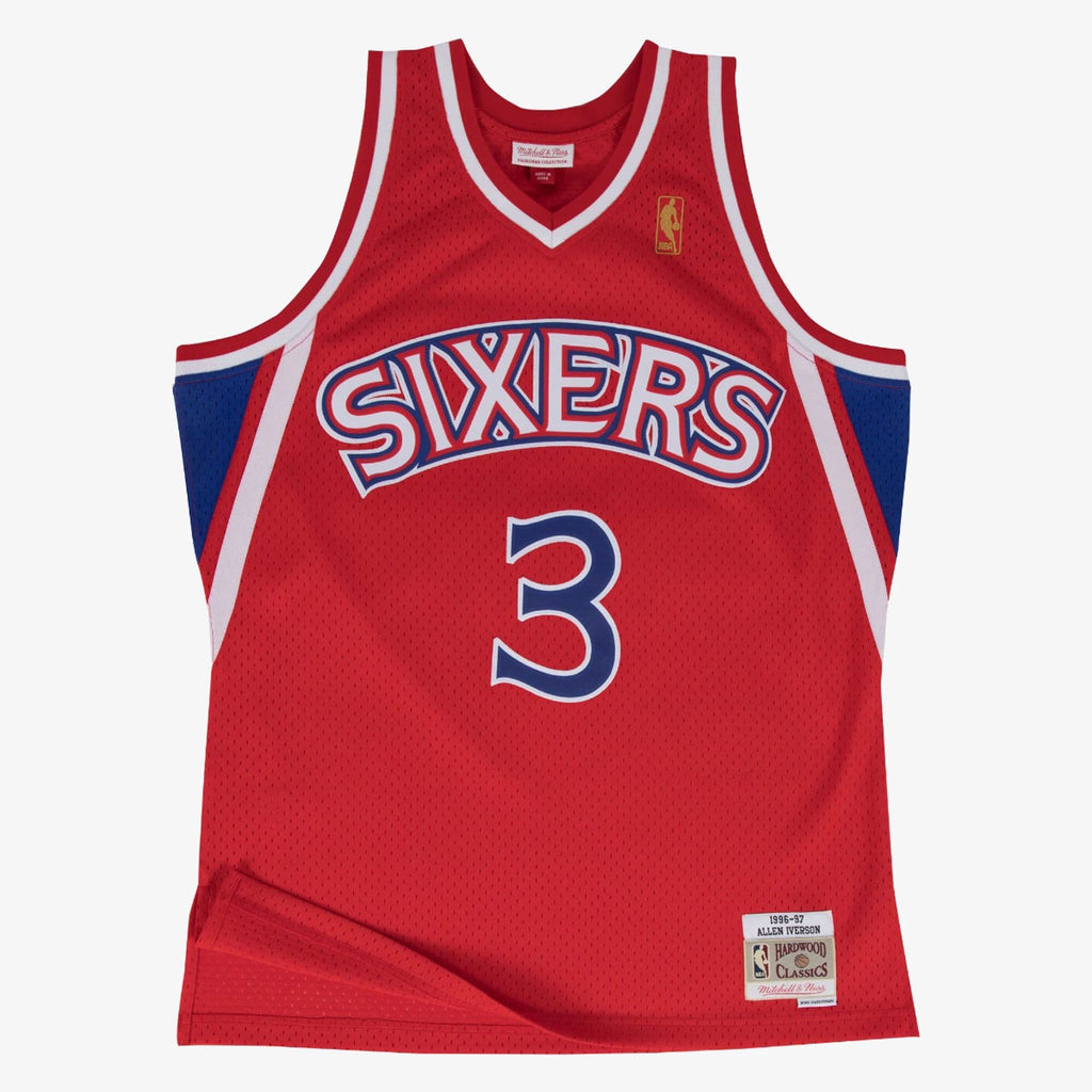 Philadelphia 76ers Swingman Jersey Road Allen Iverson 1996-97