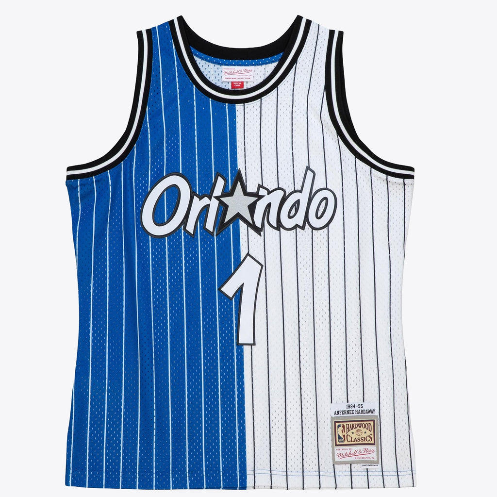 Orlando Magic Anfernee Hardaway 1994 Split Swingman Jersey - Blue/White