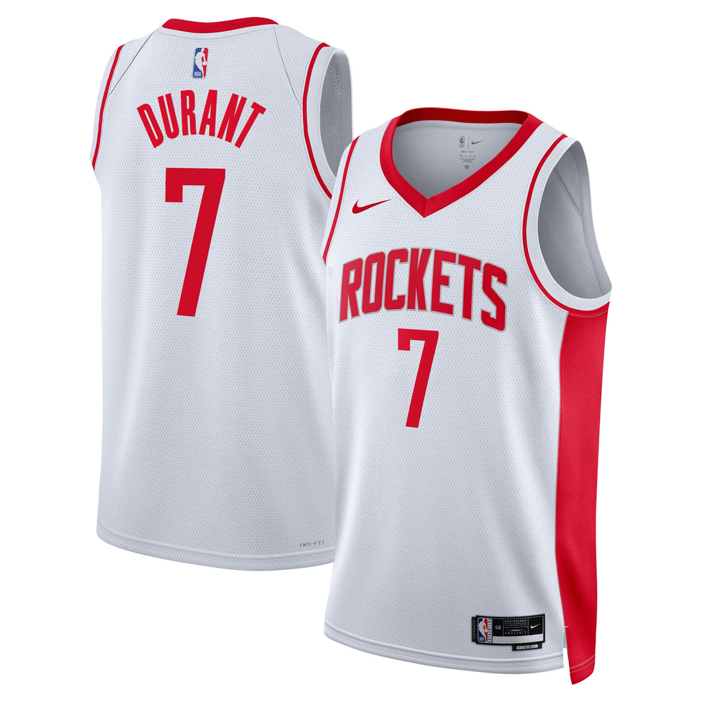Houston Rockets Association Edition Swingman Jersey - White - Kevin Durant - Unisex
