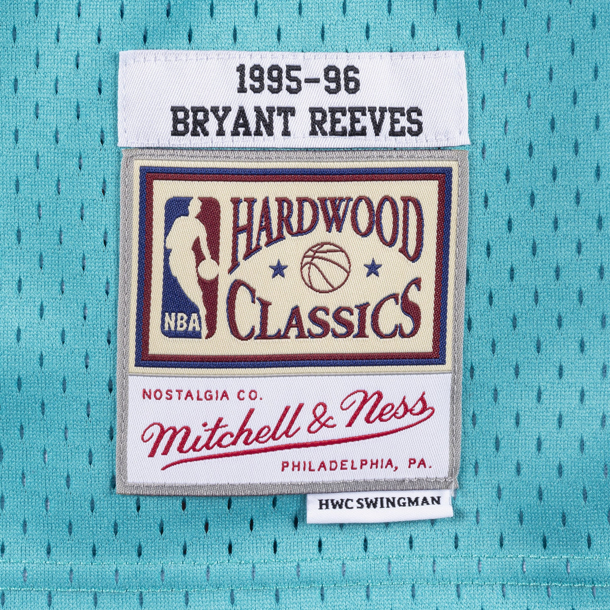 Vancouver Grizzlies Bryant Reeves 1995 Swingman Authentic Jersey - Teal