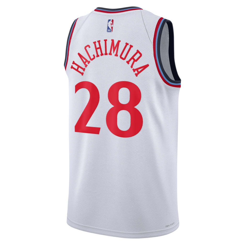 Los Angeles Clippers Replica Association Edition Swingman Jersey - White - Rui Hachimura - Unisex