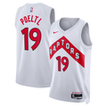 Toronto Raptors Association Edition Swingman Jersey - White - Jakob Poeltl - Unisex